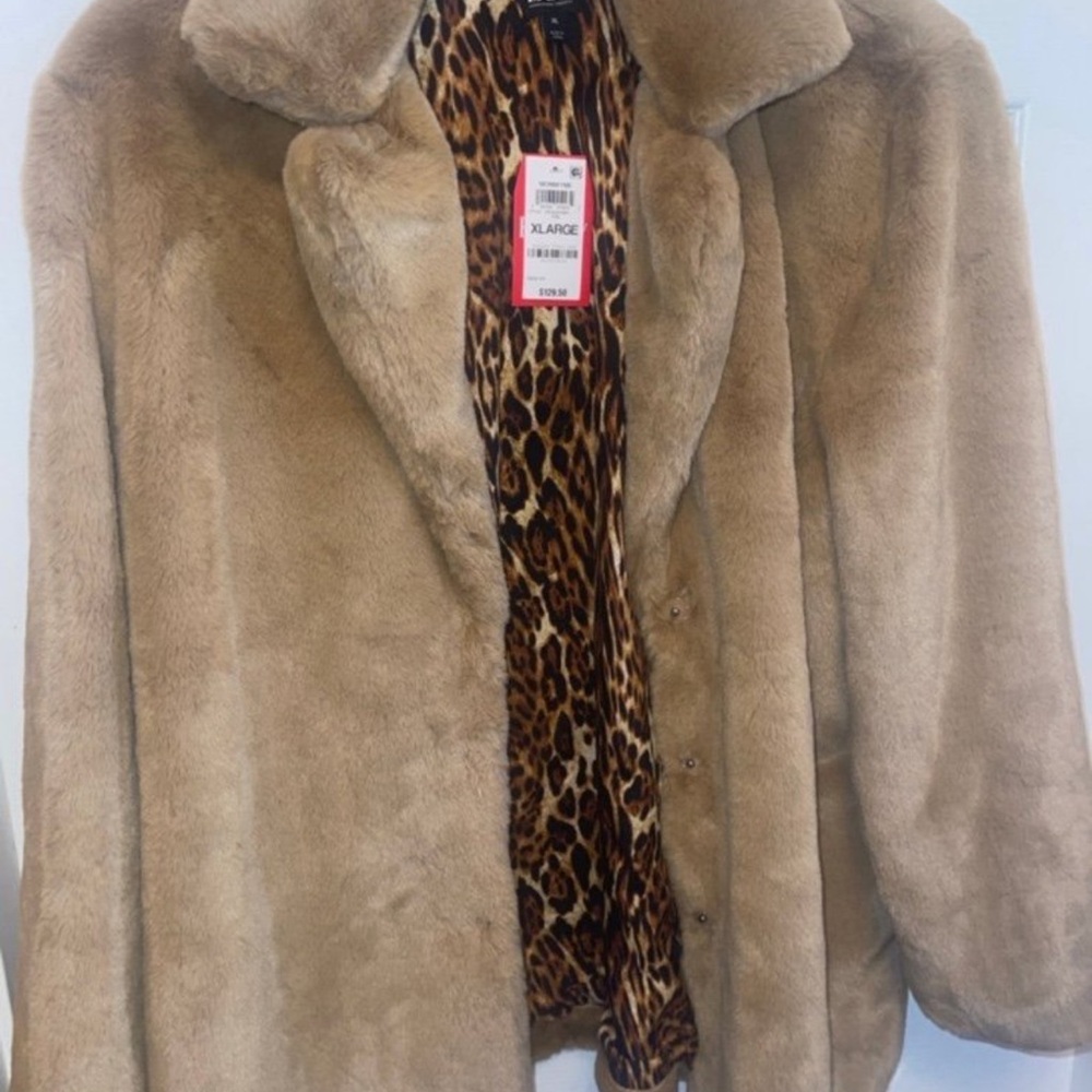 INC International Concepts Camel Teddy Jacket